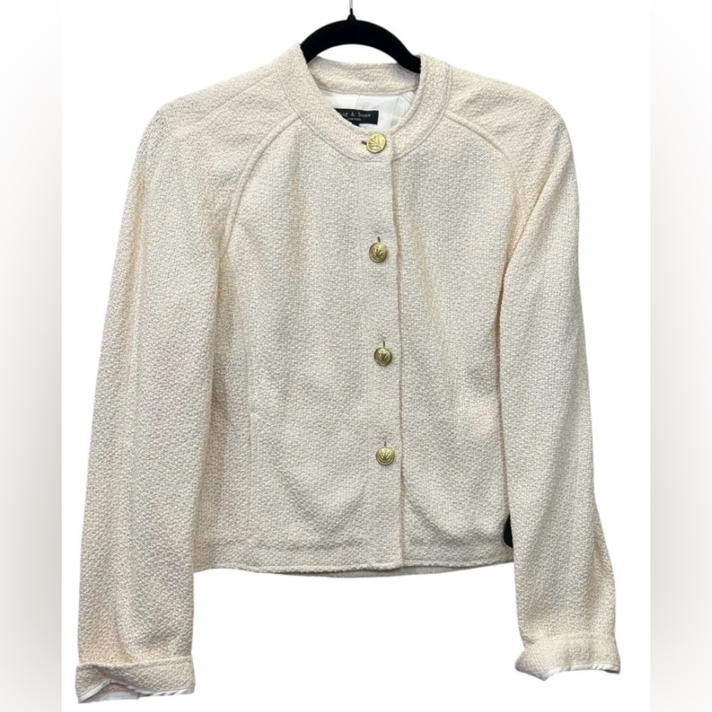 🔥🔥🔥NEW Rag & Bone Carol Jacket Ecru - Picture 7 of 8